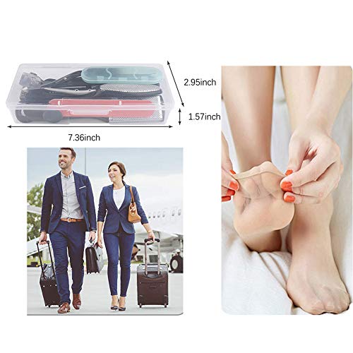 Wuudi Foot Rapier - Kit de pedicura, juego de uñas enceradas, juego de manicura, juego de pedicura, 16 piezas, acero inoxidable, profesional, para uñas de diferentes grosores