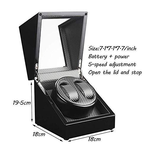 WYFX Reloj de Cuerda Reloj mecánico Agitador Asiento Giratorio Caja de presentación Silencio Mini Soporte Accesorios Moda