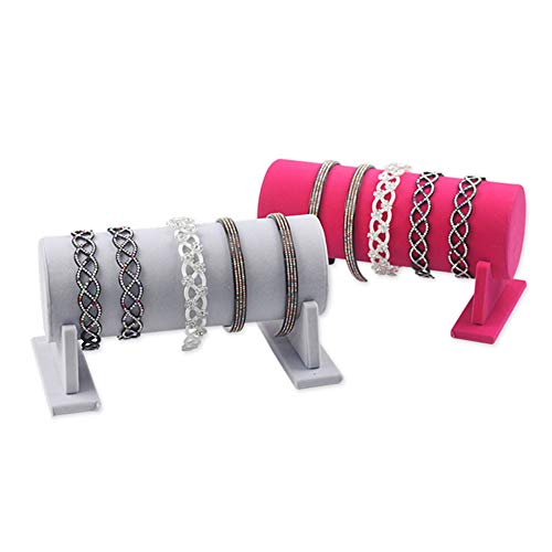 Wyi Titular de diadema de terciopelo organizador de joyería soporte de exhibición de aro de pelo T-Bar soporte de exhibición de estante organizador torre