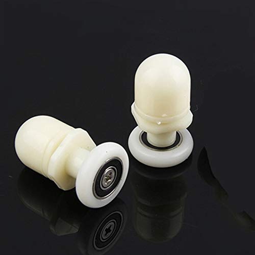 X-BAOFU, 2 PC Ducha Rodillos de la Puerta de los Corredores Ruedas poleas de diámetro de la Ducha de Ruedas Sala de Polea (tamaño : 27mm)