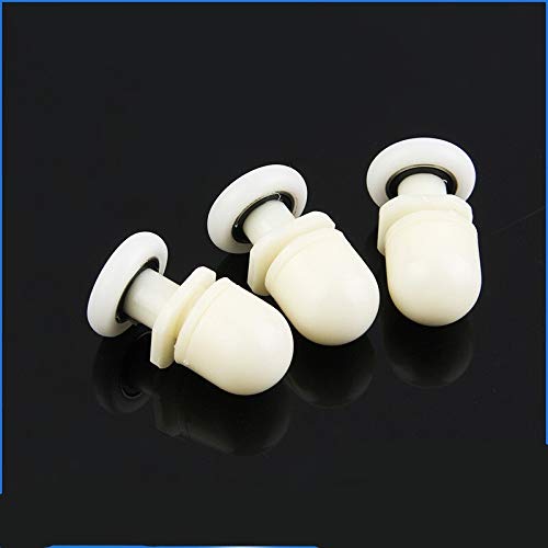 X-BAOFU, 8pcs Ducha Rodillos de Puerta Corredores/Ruedas/poleas daimeter 19mm / 20mm / 23mm / 25mm / 27mm / 29mm con Eje excéntrico, (tamaño : Diameter 23mm)