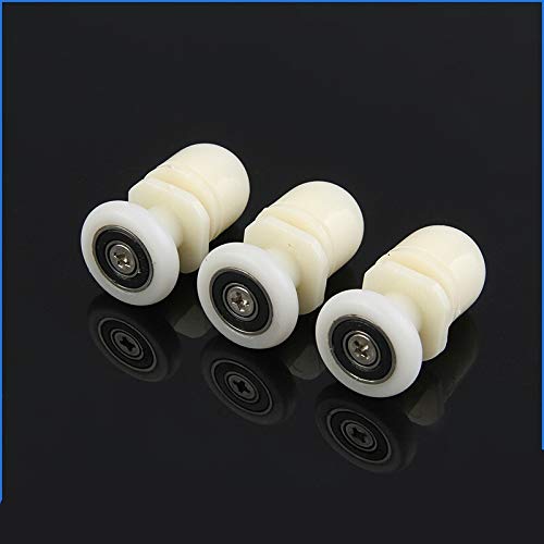 X-BAOFU, 8pcs Ducha Rodillos de Puerta Corredores/Ruedas/poleas daimeter 19mm / 20mm / 23mm / 25mm / 27mm / 29mm con Eje excéntrico, (tamaño : Diameter 23mm)