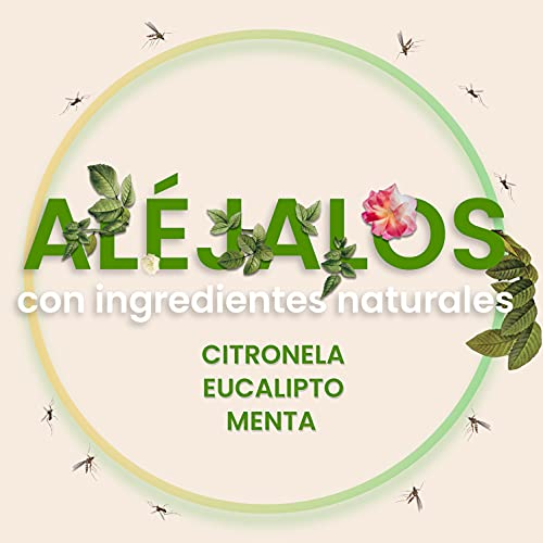x5 Pulseras antimosquitos con aceite natural de citronela, eucalipto y menta (Repelentes naturales), para niños y adultos en 5 colores diferentes +250H de protección.