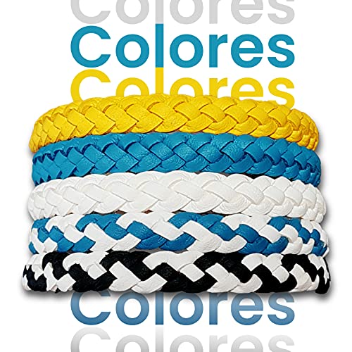 x5 Pulseras antimosquitos con aceite natural de citronela, eucalipto y menta (Repelentes naturales), para niños y adultos en 5 colores diferentes +250H de protección.