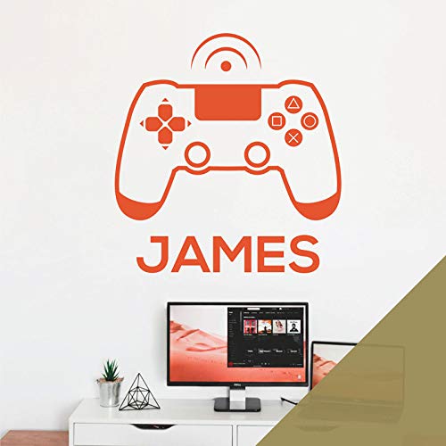 XBox, Playstation - Adhesivo decorativo para pared, diseño de videoconsola, color dorado