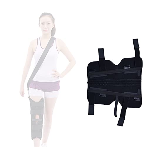 Xhlc Rodillera Ortesis de Fractura de Tibia y peroné Ajustable, Ajustable Correa de fijación Externa para recuperarse Reducir Dolores, dislocaciones de ligamentos, articulaciones de Rodilla