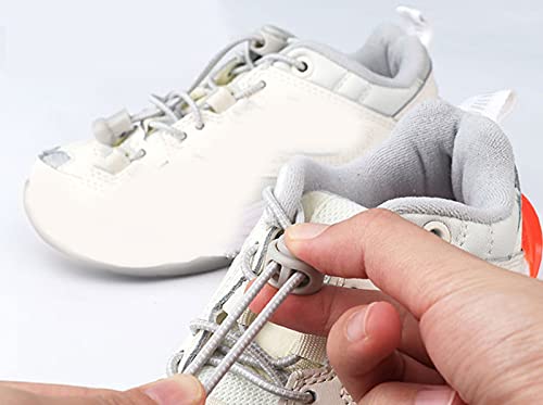 XIAOMAOMAO 6 Pares Cordones Elásticos para Zapatillas, Cordones deportivos con sistema de cordones rápidos, Adulto, Ancianos, Discapacitado, Maratón, Corredores, Niños