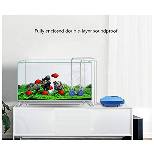Xiaotian Bomba de oxígeno para los Peces Mute Acuario aireadores generador de oxígeno domiciliario presión atmosférica Mute pequeño (Color: Azul, tamaño: 4W),3w
