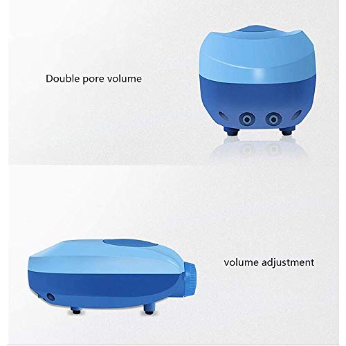 Xiaotian Bomba de oxígeno para los Peces Mute Acuario aireadores generador de oxígeno domiciliario presión atmosférica Mute pequeño (Color: Azul, tamaño: 4W),3w