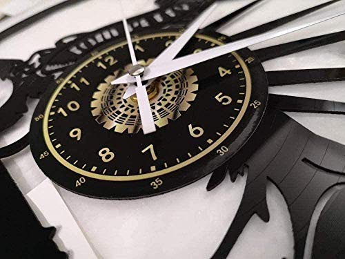 xiaoxong658 Reloj De Pared De Vinilo Life Laugh Love Cita Inspiradora Artista De Pared Decoración Residencial Reloj De Pared Disco De Vinilo Reloj De Pared Life Attitude Gift Ideas