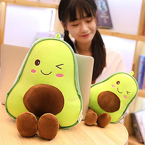 XIUBU Lindo Juguete de Peluche Relleno de Aguacate Relleno muñeca Forma de Fruta cojín Almohada(30cm)