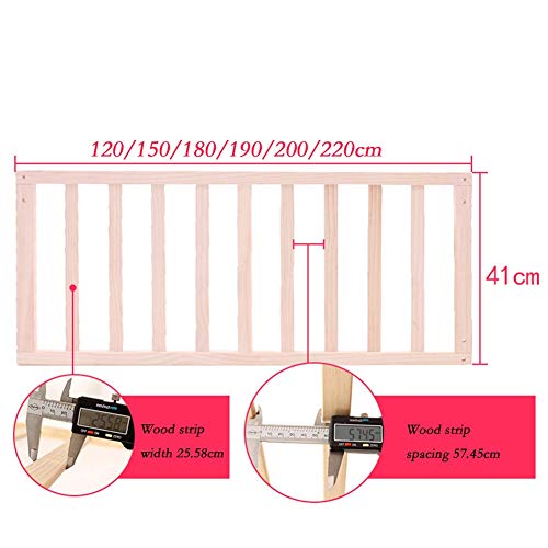 XJJUN-Barandillas para camas Cerca De Bebé A Prueba De Caídas De Madera Cama De Seguridad para Niños Muy Alto Sólido Y Duradero Adecuado para Niños Pequeños, 6 Tallas
