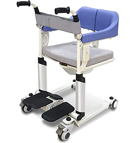 XJJY Silla Baño Inquietud Discapacitados, Silla Ducha De Rodadura Multifuncional Elevación Pacientes Silla Ruedas Ancianos Ascensor Pacientes Multifunción,Mechanical Version