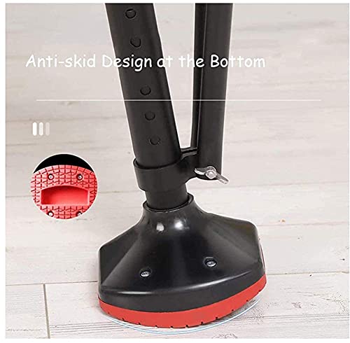XJZHANG Andador Telescópico De Una Pierna Alternativa a Las Muletas, Muleta De Manos Libres Antideslizante, Muleta De Rodilla Sin Dolor para Fracturas De Tobillo, Esguinces, Pantorrilla