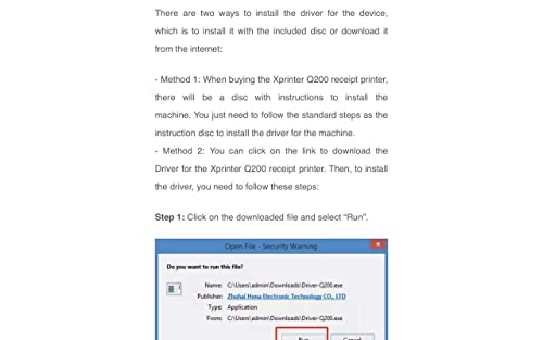 Xprinter Q200 Receipt Printer User Guide