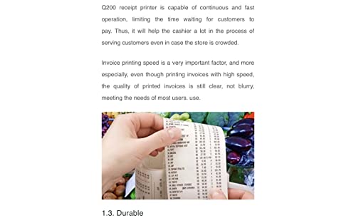 Xprinter Q200 Receipt Printer User Guide