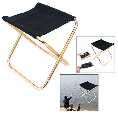 Xrten Viajes Taburete Plegable Portátil de Aluminio Ligero Pequeña para Camping, Pesca, Senderismo, Caza ect