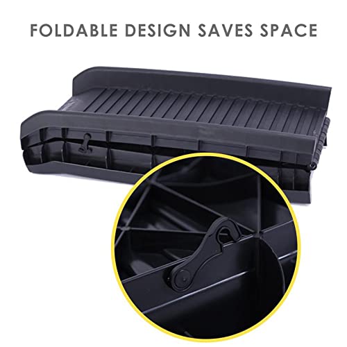 XXIOJUN Rampa Plegable para Perros De 62 Pulgadas, Escalera Plegable Portátil Ligera, Sostiene hasta 150 Libras para Coches, Camiones (Color : Black, Tamaño : 156x40cm)