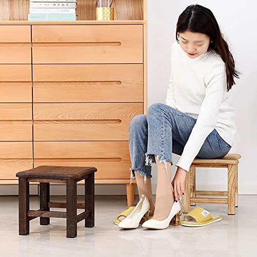 XXIOJUN Taburete De Ducha De Madera, con Taburete Antideslizante con Patas, para Toalla De Champú, Funciona En El Baño/Sala De Estar/Dormitorio/Ocio En El Jardín