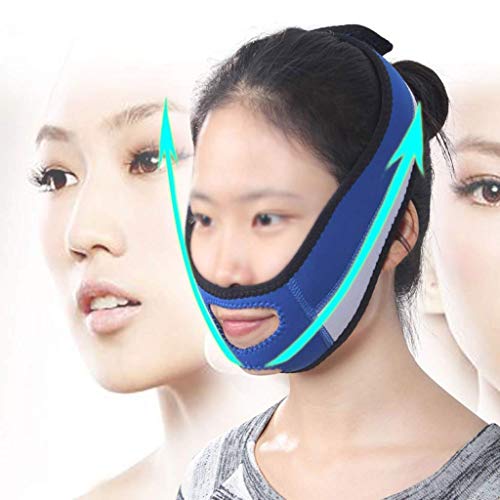 XYSQWZ Vendaje De Estiramiento Facial Cinturón Ronquido Transpirable Femenino para Prevenir El Artefacto Dormir con La Boca Abierta Dispositivo Corrección Luxación Anti-mentón