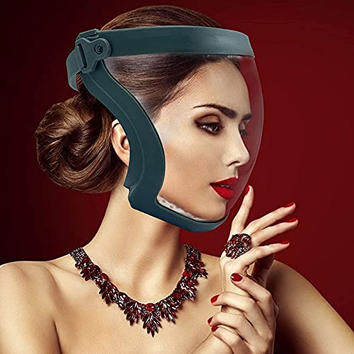 XYZCUP Mascarilla Anti-Saliva Mascarilla Facial Completa, Mascarillas Arena A Prueba De Viento Anti-Salpicaduras Mascarilla Transparente HD Caretas CóModo De Llevar Anti Niebla