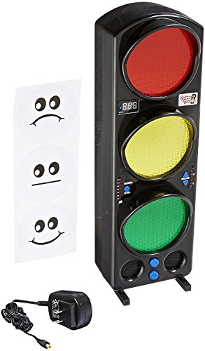 Yacker Tracker - Detector de nivel de ruido - Luz de señalización de tráfico visual LED - Ideal para escuelas, aulas, cafeterías, hospitales y más - 17"