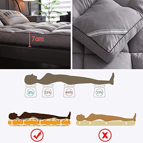 YAHAO Futon Colchón Tatami Ground Mat Plegable Algodón Ecológico Memory Colchón con Correas Terten Espuma Japonés Tradicional Colchón Futón Antideslizante Viajes Camping,90 * 190cm