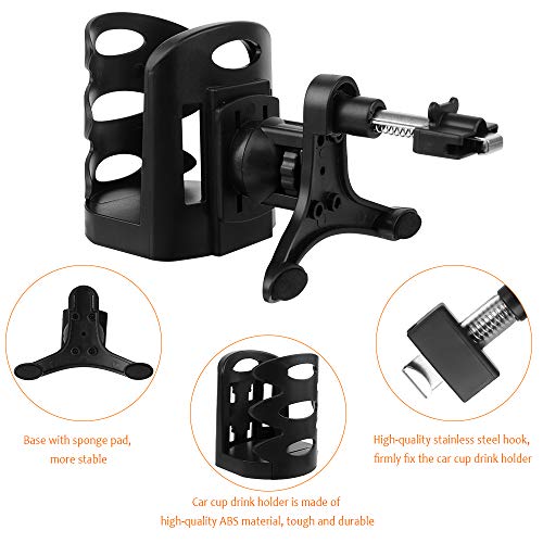 Yangfei 3pcs Posavasos Coche, Soporte Vaso Coche Soporte para Bebidas Coche, Ajustables Soportes para Botellas para Coche, Portavasos para Ventilación de Coche (Diámetro de Taza Dentro de 7 cm)