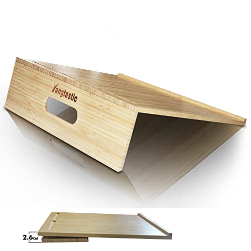Yangtastic® - Pendiente de escritura de bambú con asa, soporte para bolígrafo, borde antideslizante para niños y adultos | Soporte ergonómico para dispraxia