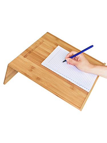 Yangtastic® - Pendiente de escritura de bambú con asa, soporte para bolígrafo, borde antideslizante para niños y adultos | Soporte ergonómico para dispraxia