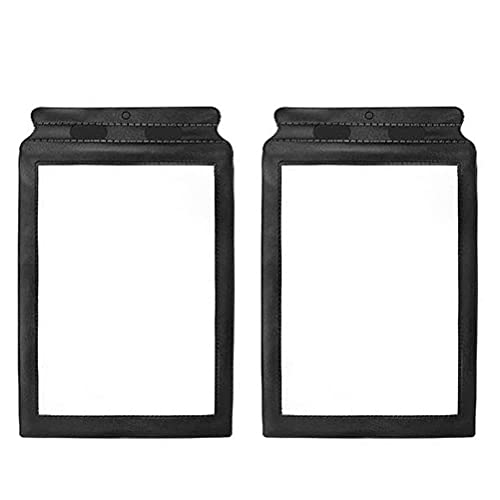 YeenGreen A4 Lupa para Leer, 2 lupas de Lectura de PVC, Lupa Iluminada de página Completa, Lupa para Personas Mayores, Lupa de tres Pliegues para Leer Libros, Periódicos, Negro