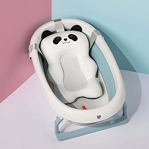 Yezytech Cojín De Baño Para Bebé, Cojín Para Asiento De Baño Para Bebé, Cojín Para Bañera Para Bebé, Cojín Para Bañera, Suave Y Flotante,Cojín Antideslizante Para Baño Para Recién Nacidos