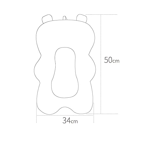 Yezytech Cojín De Baño Para Bebé, Cojín Para Asiento De Baño Para Bebé, Cojín Para Bañera Para Bebé, Cojín Para Bañera, Suave Y Flotante,Cojín Antideslizante Para Baño Para Recién Nacidos