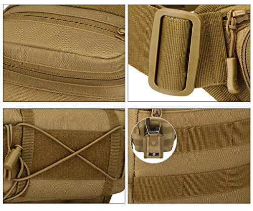 YFNT Exterior táctico Impermeable Pierna Bolsa Banana para Deporte Caminata Camping Militar Bolsa Molle cinturón Bolsa Moto para