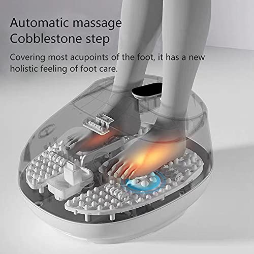 YHX Hidromasaje De Pies,Masajeador Pies,Vibro Legs,Masajeador De Baño para Pies con Masaje Rodillos Automático,Calentamiento Rápido, Pedicura SPA para Pies Cansados, Temperatura Ajustables