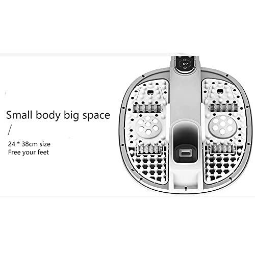YHX Hidromasaje De Pies,Masajeador Pies,Vibro Legs,Masajeador De Baño para Pies con Masaje Rodillos Automático,Calentamiento Rápido, Pedicura SPA para Pies Cansados, Temperatura Ajustables