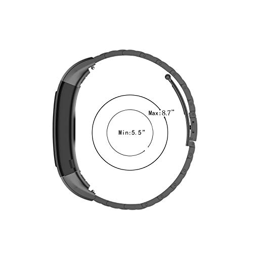 Yikamosi Compatible with Huawei Band 3/3 Pro/4 Pro Band,Stainless Steel Metal Quick Fit Replacement Smart Watch Bracelet Strap Bands for Huawei Band 3/3 Pro/4 Pro(Colorful)