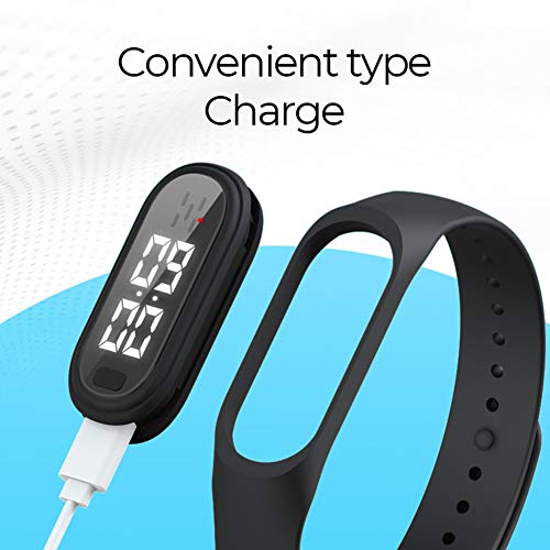 Yiran - Pulseras repelentes de mosquitos por ultrasonidos, reloj de pulsera electrónico antimosquitos de seguridad con carga USB, reloj inteligente para insectos impermeable para niños y adultos