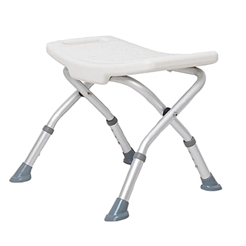 YMQ Taburete De Ducha Plegable Altura Banco De Taburete Ajustable De Baño con Asiento Incorporado De Baños Antideslizantes para Personas Mayores, Ancianos Y Discapacitados