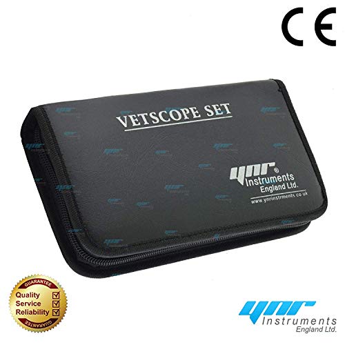 Ynr England Vetscope LED Veterinario Otoscopio Oftalmoscopio Ent Set Veterinario Diagnóstico Veterinarios Profesional Calidad Superior Ce