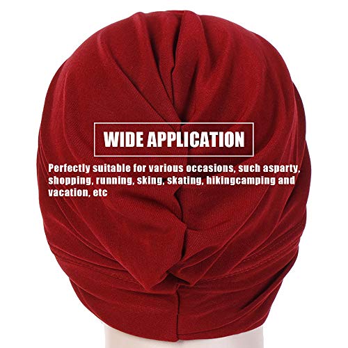 YOFASEN Turbante Mujer - Elasticidad Turbante Sombrero Suave Transpirable Casquillo Gorro de Dormir, Beige