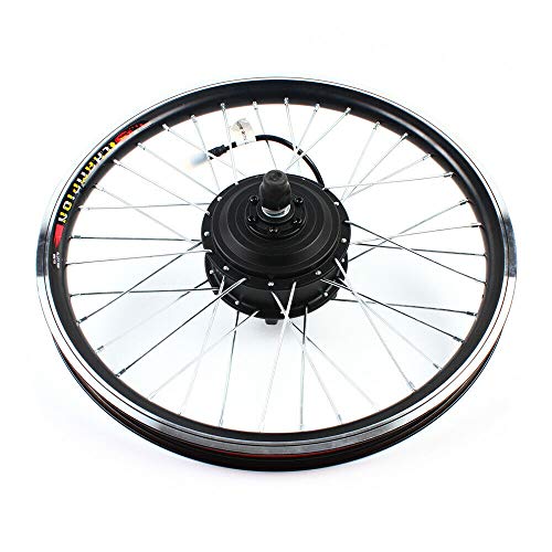 YOHIKOKIU Rueda eléctrica de 20 pulgadas, con buje de motor para bicicleta eléctrica, kit de conversión