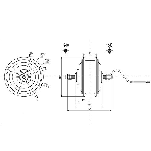 YOHIKOKIU Rueda eléctrica de 20 pulgadas, con buje de motor para bicicleta eléctrica, kit de conversión
