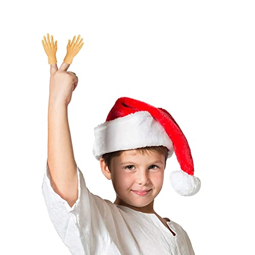 Yolococa Tiny Hands Manos Pequeñas Diminutas Manitas Goma Mini Títeres de Dedos con Las Manos Izquierda y Derecha Trucos Divertidos para el Juego Fiesta Tiktok Juguete 10 Pieces