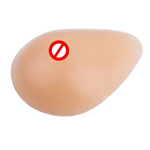YOOJIA Pecho Falso 1 par Prótesis Mamaria de Silicona Formas de Pecho Gotas de Agua Pecho Bra Almohadillas de Sujetador Nude 85g
