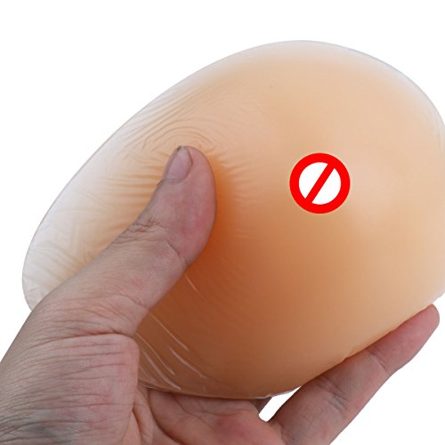 YOOJIA Pecho Falso 1 par Prótesis Mamaria de Silicona Formas de Pecho Gotas de Agua Pecho Bra Almohadillas de Sujetador Nude 85g