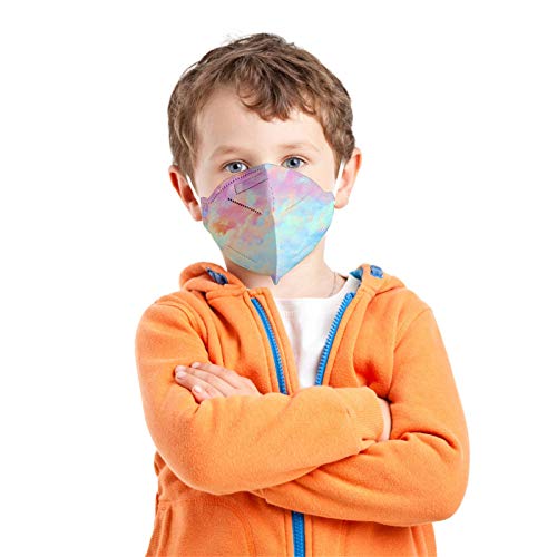 YpingLonk 20/25/50/100PC Unisex Niños Protector Bufanda -Moda Universal 5 Capa Elástico Earloop Neckerchief Chal Bandanas-21113-80