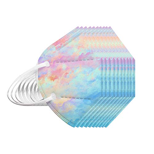 YpingLonk 20/25/50/100PC Unisex Niños Protector Bufanda -Moda Universal 5 Capa Elástico Earloop Neckerchief Chal Bandanas-21113-80