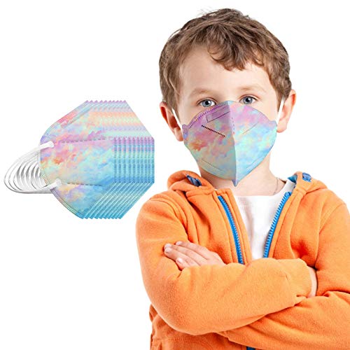 YpingLonk 20/25/50/100PC Unisex Niños Protector Bufanda -Moda Universal 5 Capa Elástico Earloop Neckerchief Chal Bandanas-21113-80