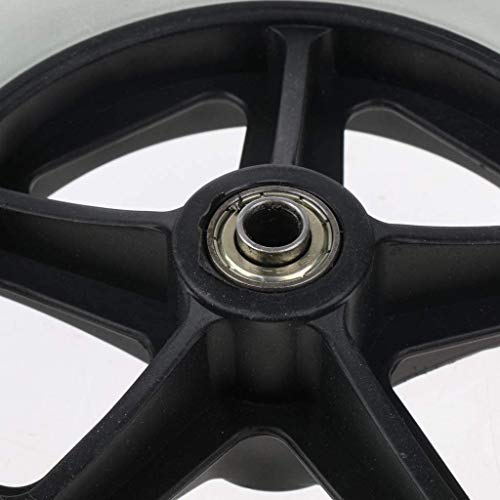 YSJX 2 Piezas Ruedas para Silla de Ruedas de 7inch/180mm,8inch/200mm Ruedas Sólidas de Repuesto para Silla de Ruedas,Scooters,Sin Marcas,Universal